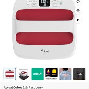 Cricut EasyPress Mini in Raspberry and White